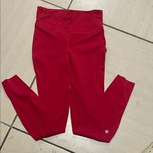 Lululemon Athletica Red Leggings